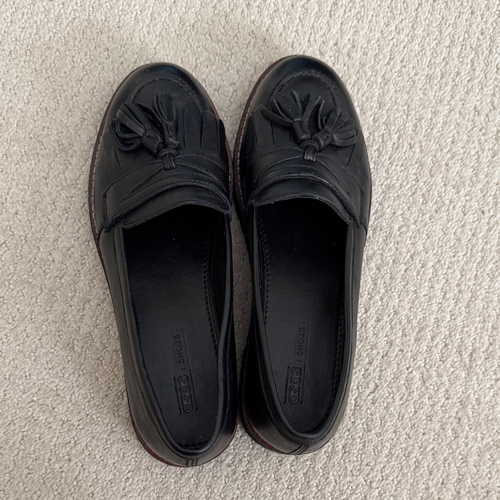 ASOS Classic Black Tassel Loafers